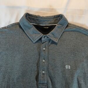 TravisMathew Polo Shirt Moisture Wicking‎ Golf Casual Gray XL